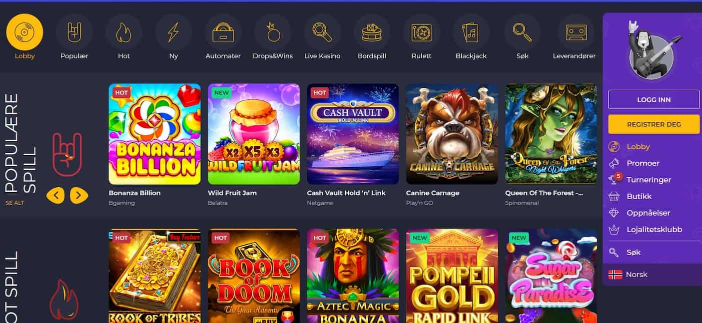 rollingslots casinospill