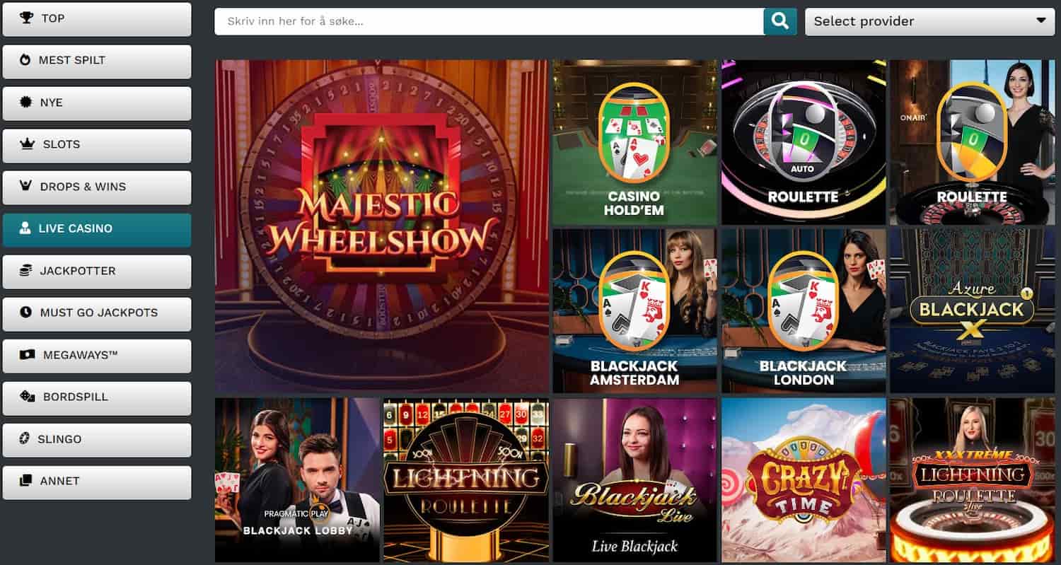 21 prive casino live casino
