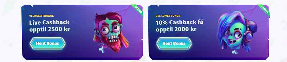 casombie velkomstbonusen