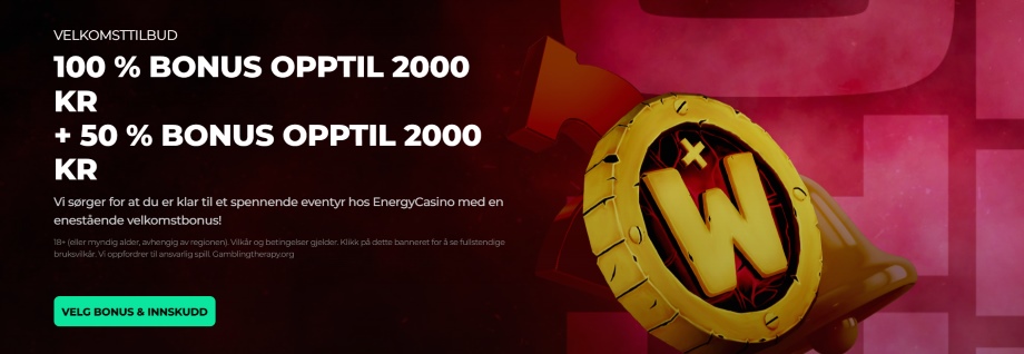 energy velkomstbonus