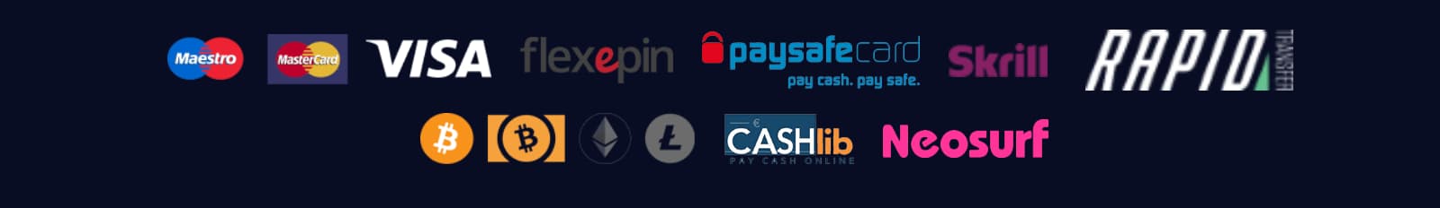 VegasPlus casino betalingsmetoder
