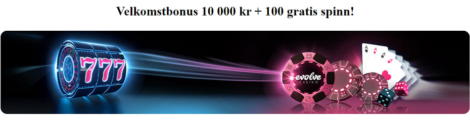 evolve velkomstbonusen