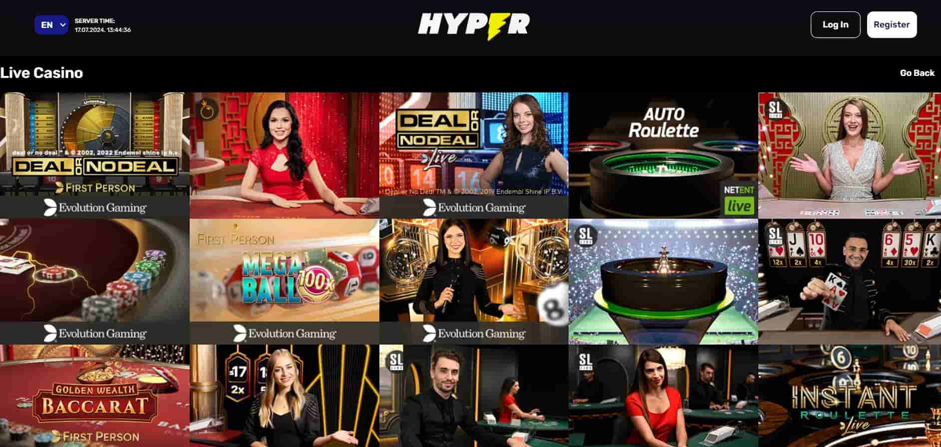 hyper live casino