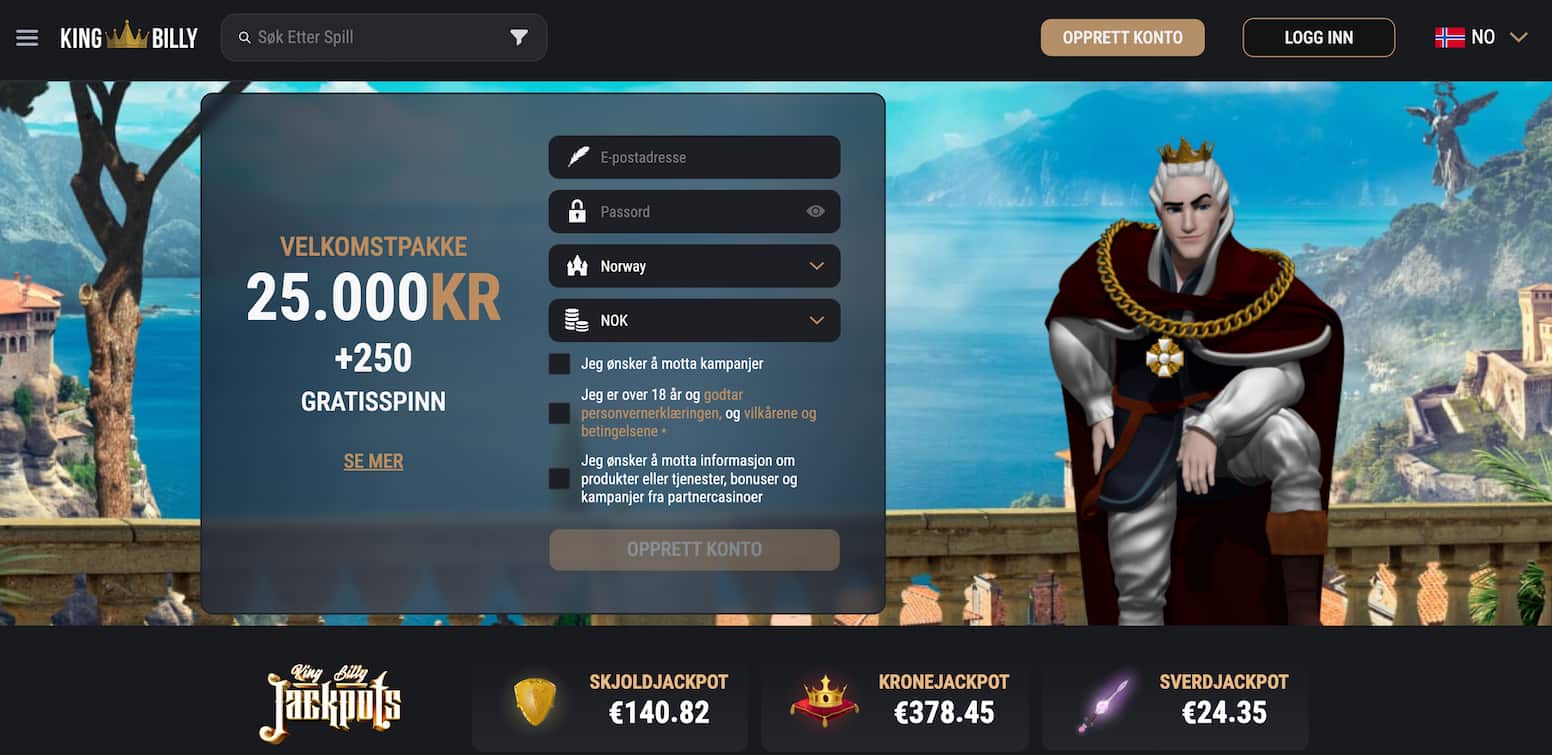 king billy casino velkomstbonus