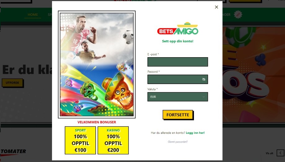 betsamigo registrering