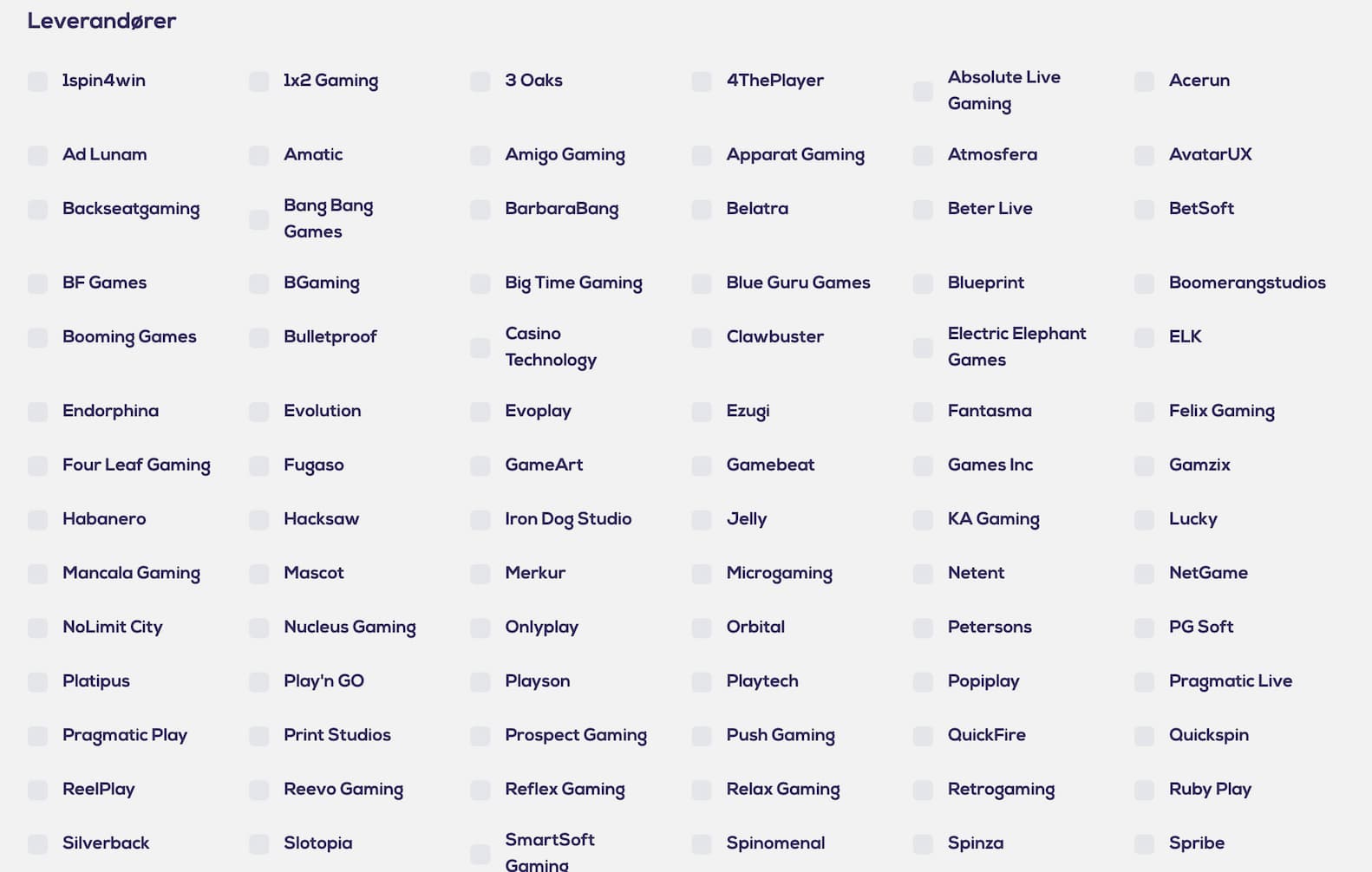 wild fortune casino programvareleverandører