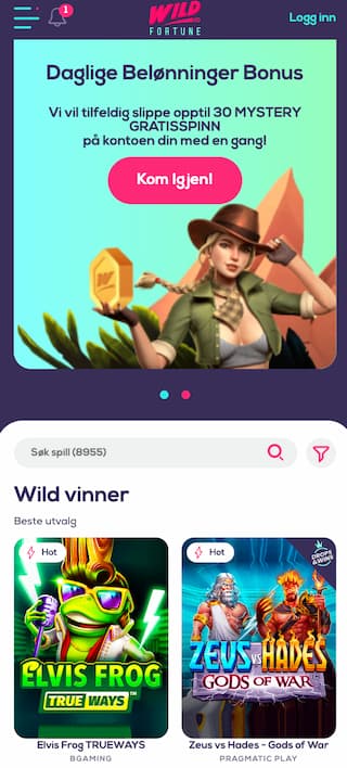 wild fortune mobilcasino