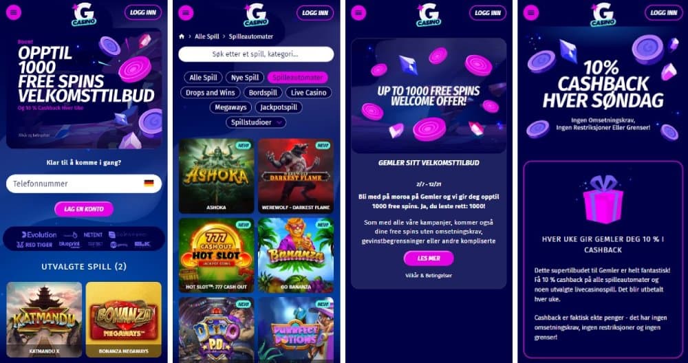 Gemler casino mobil