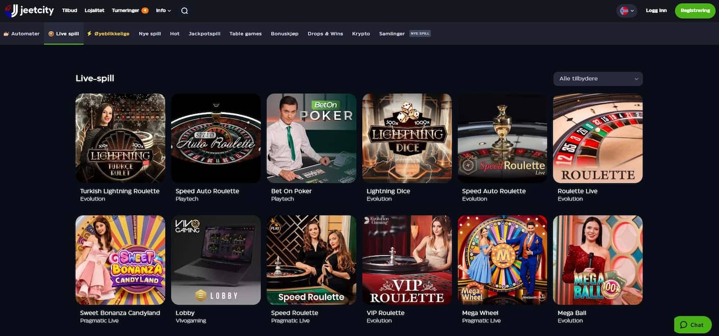 JeetCity casino live