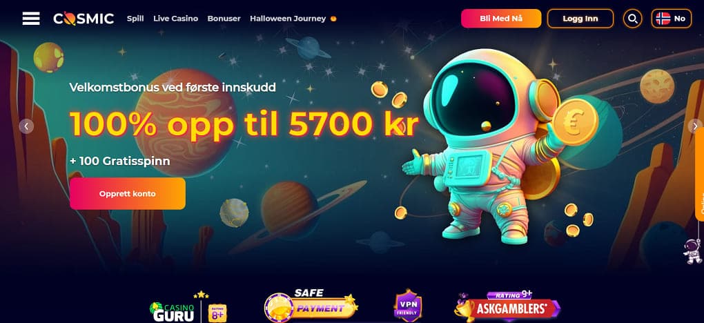 cosmicslot casino anmeldelse