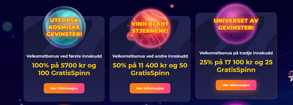 cosmicslot casino bonuser