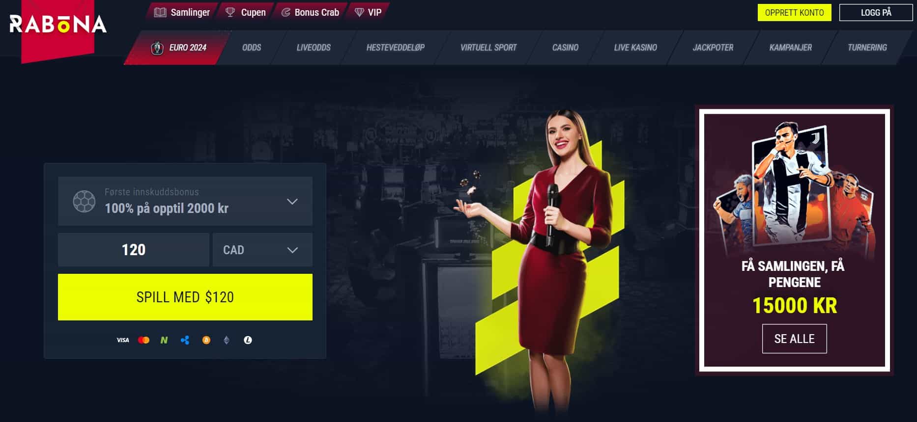 rabona casino main page