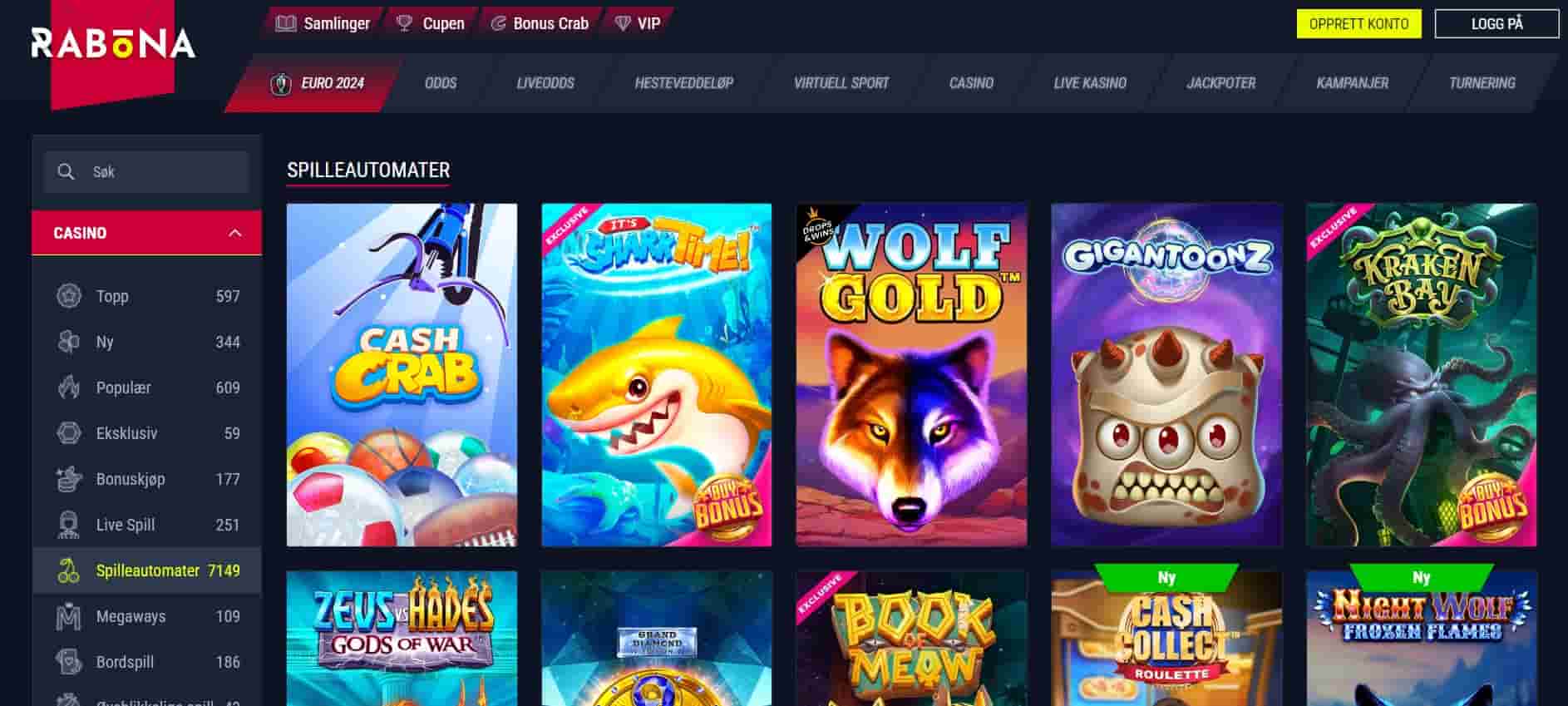 rabona casino slot machines