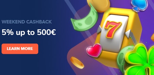 spinbookie casino weekend cashback