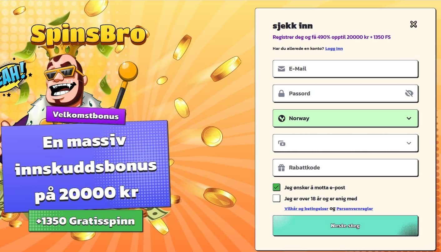 spinsbro registrering