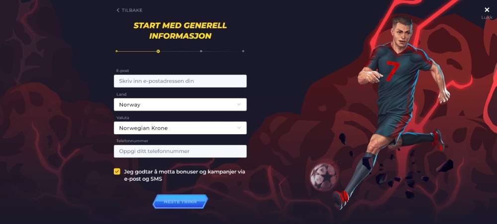 Powbet casino registreringsprosess