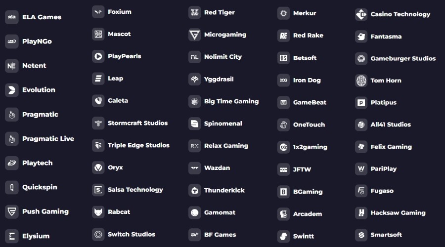 Powbet casino programvareutviklere