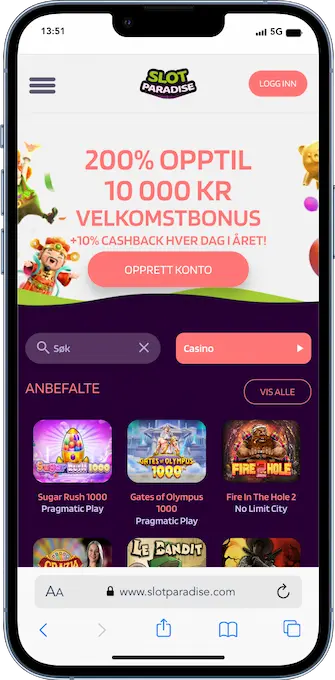 SlotParadise Mobil
