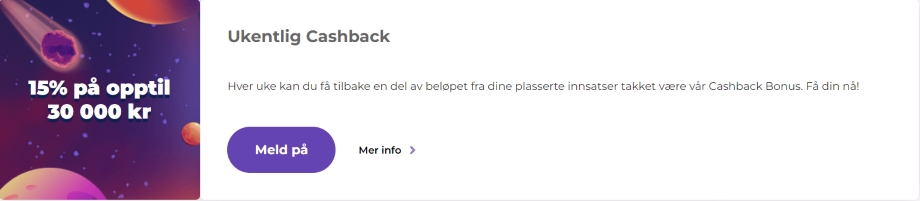 alf casino ukentlig cashback