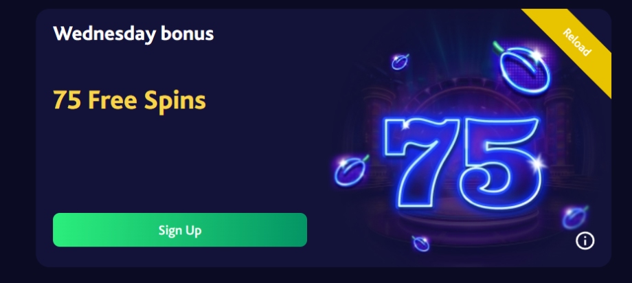 7bitcasino onsdag bonus 75 gratisspinn
