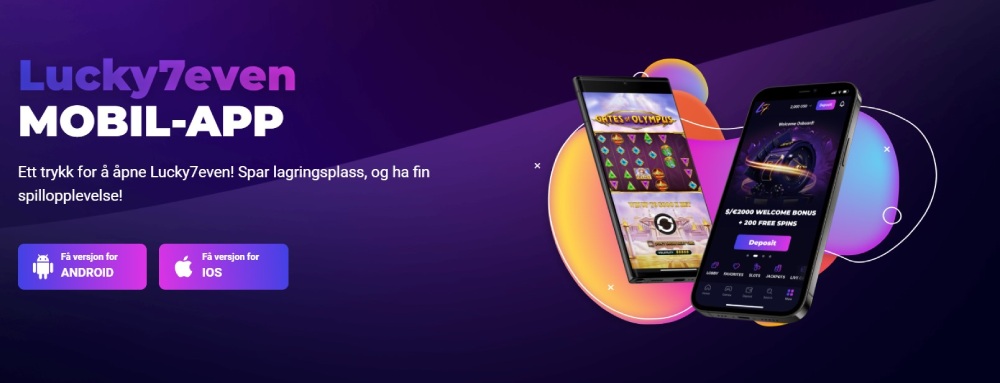 Lucky7even Casino Mobilapp