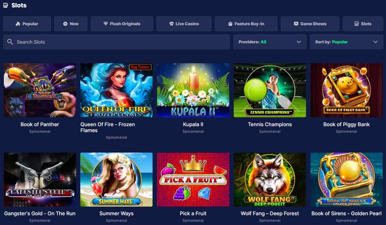flush casino spilleautomater