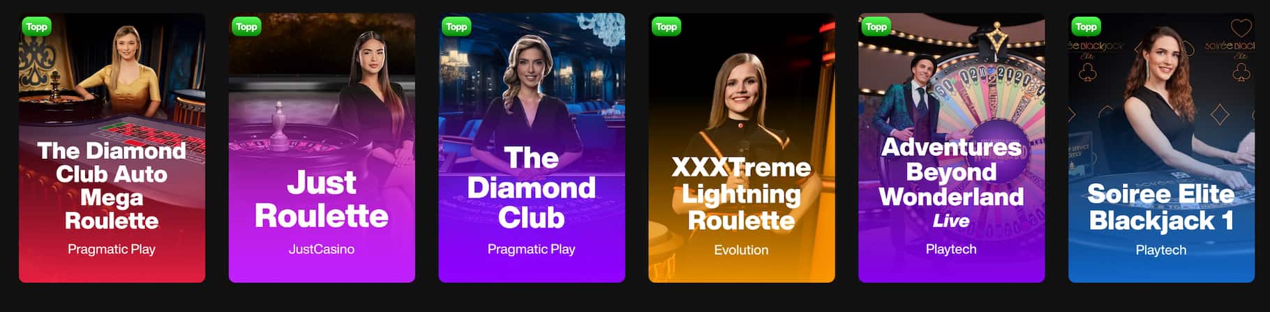 just casino topp livespill