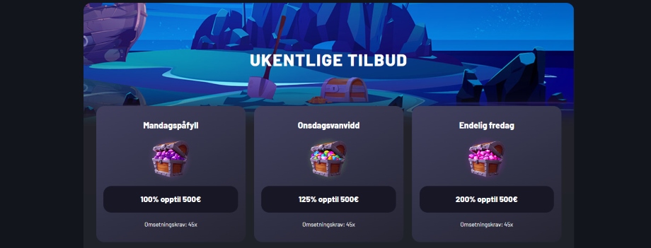 seven ukentlige tilbud