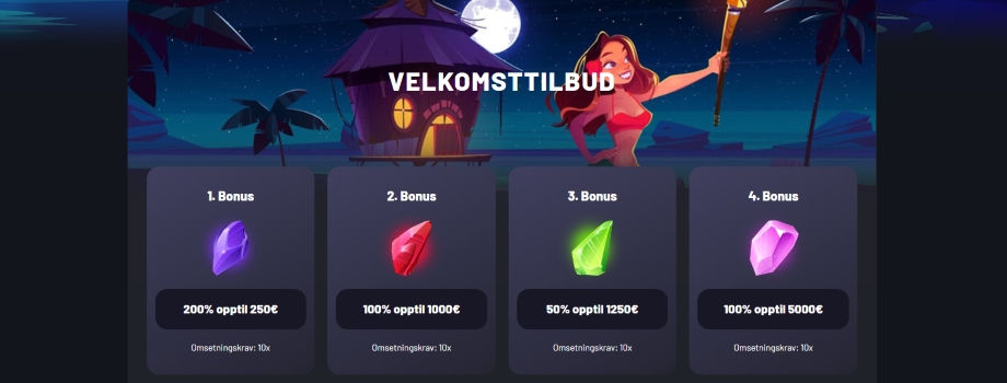 seven velkomsttilbud