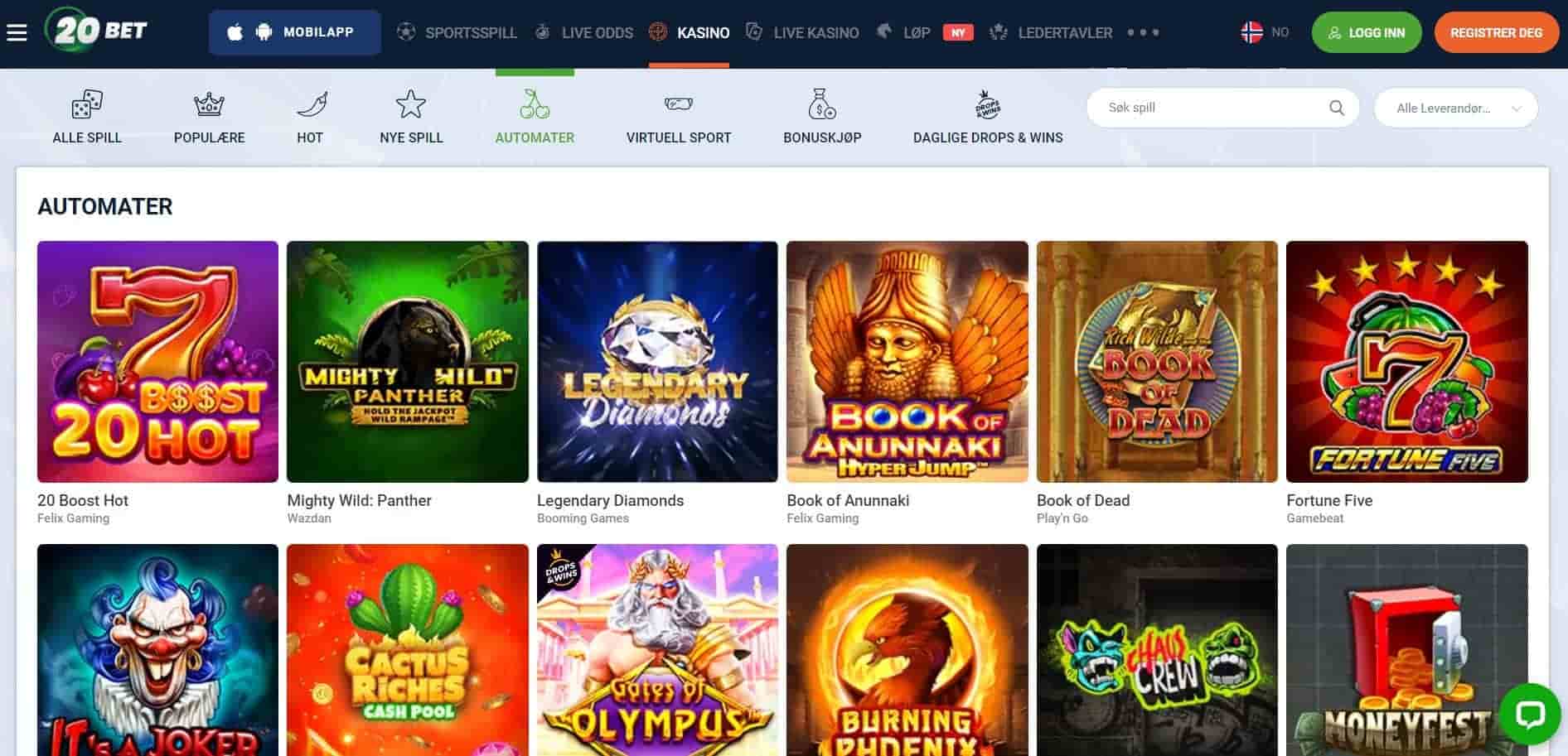 20bet games