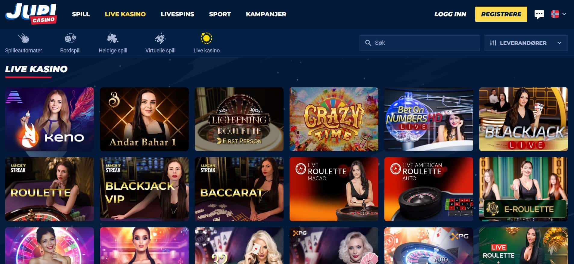jupi live casino