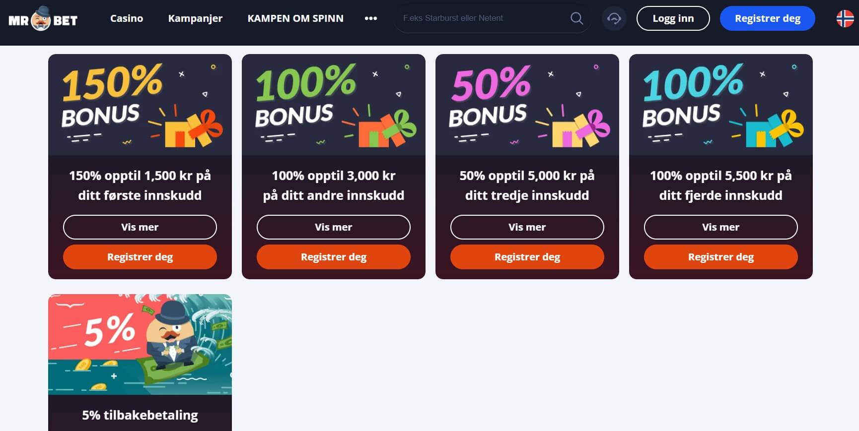 mrbet bonusses