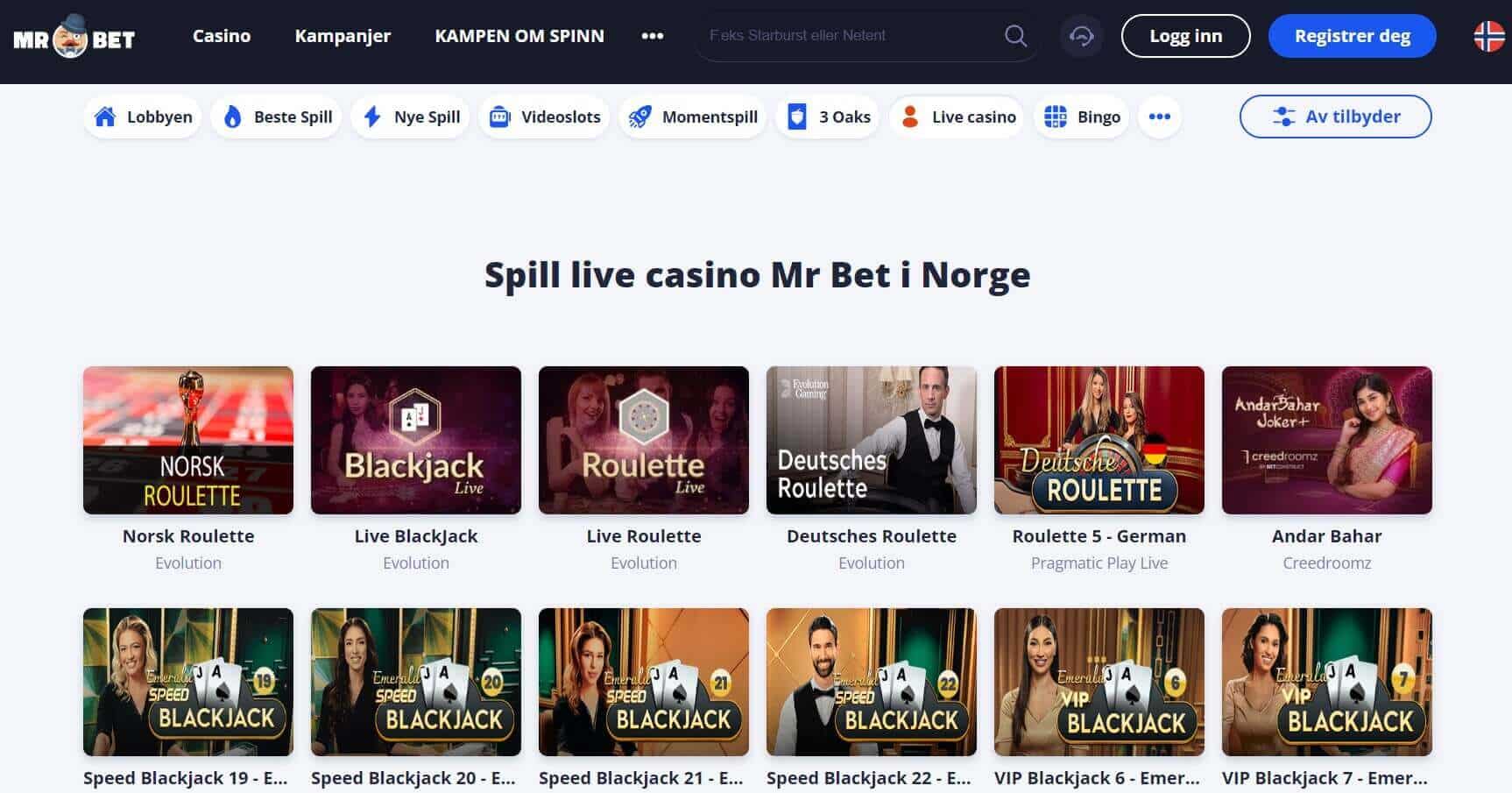 mrbet live casino