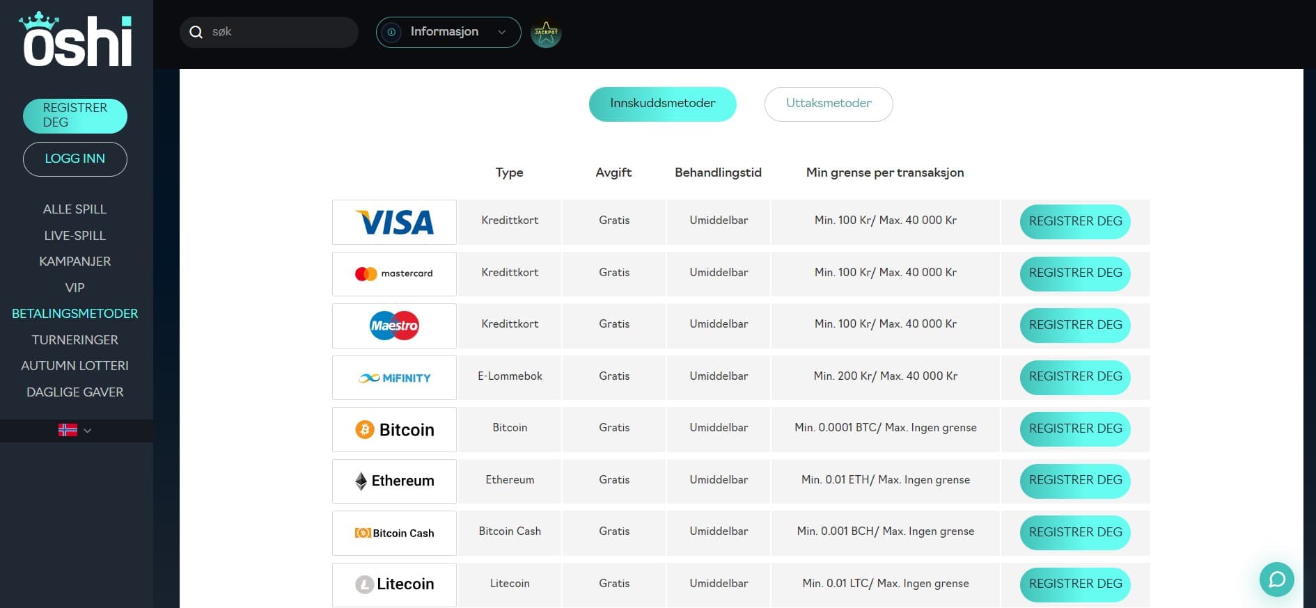oshi payments