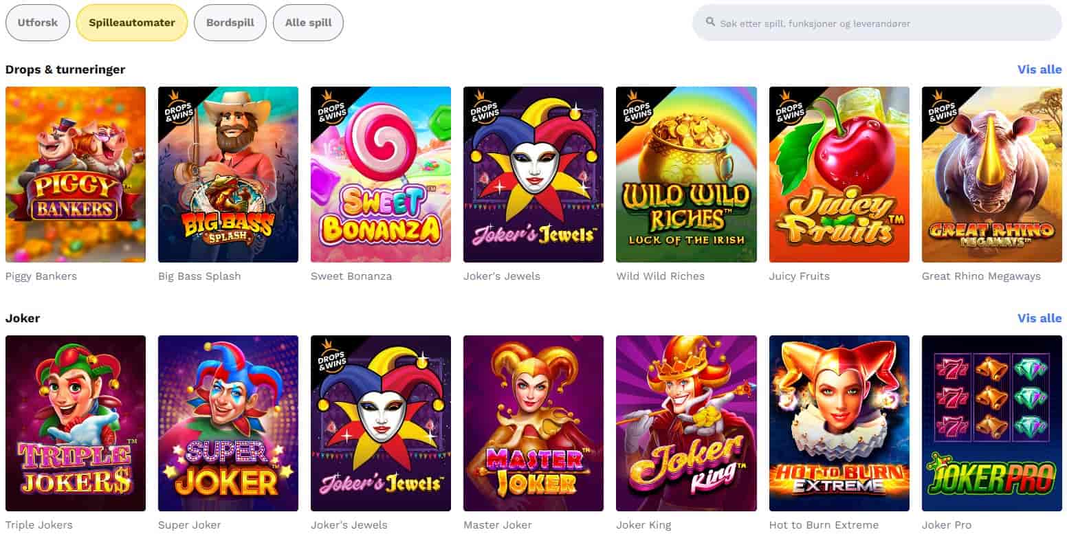 shotz casino spilleautomater