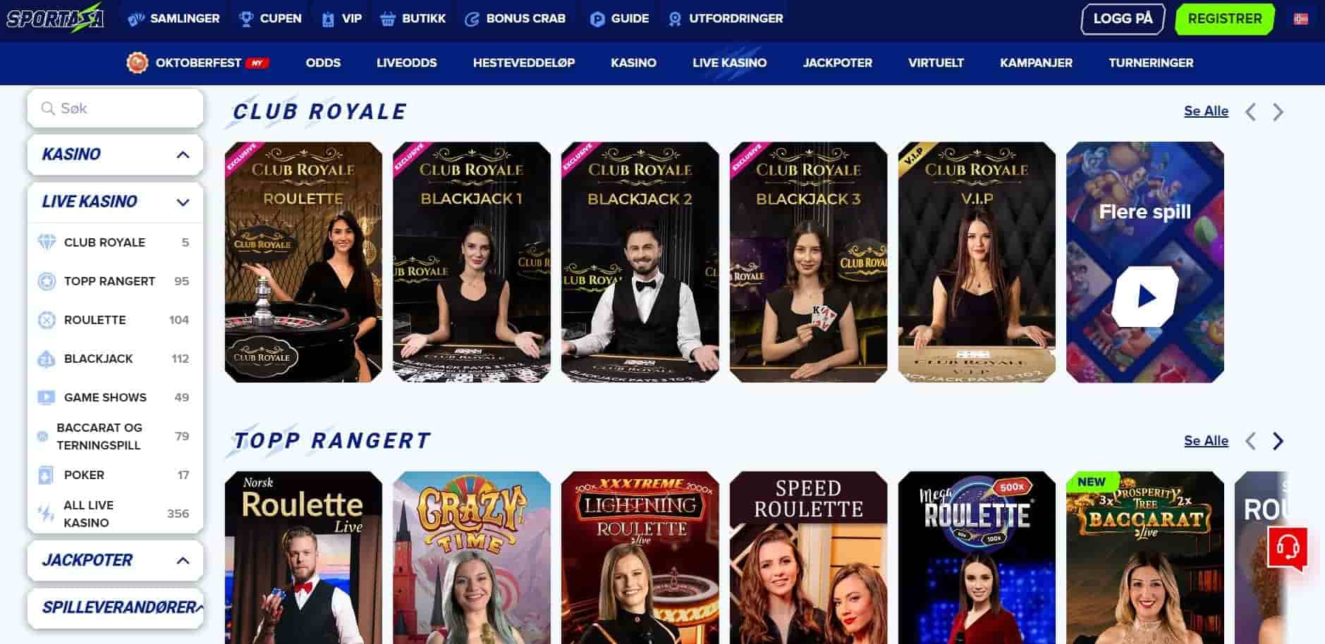 sportaza live casino