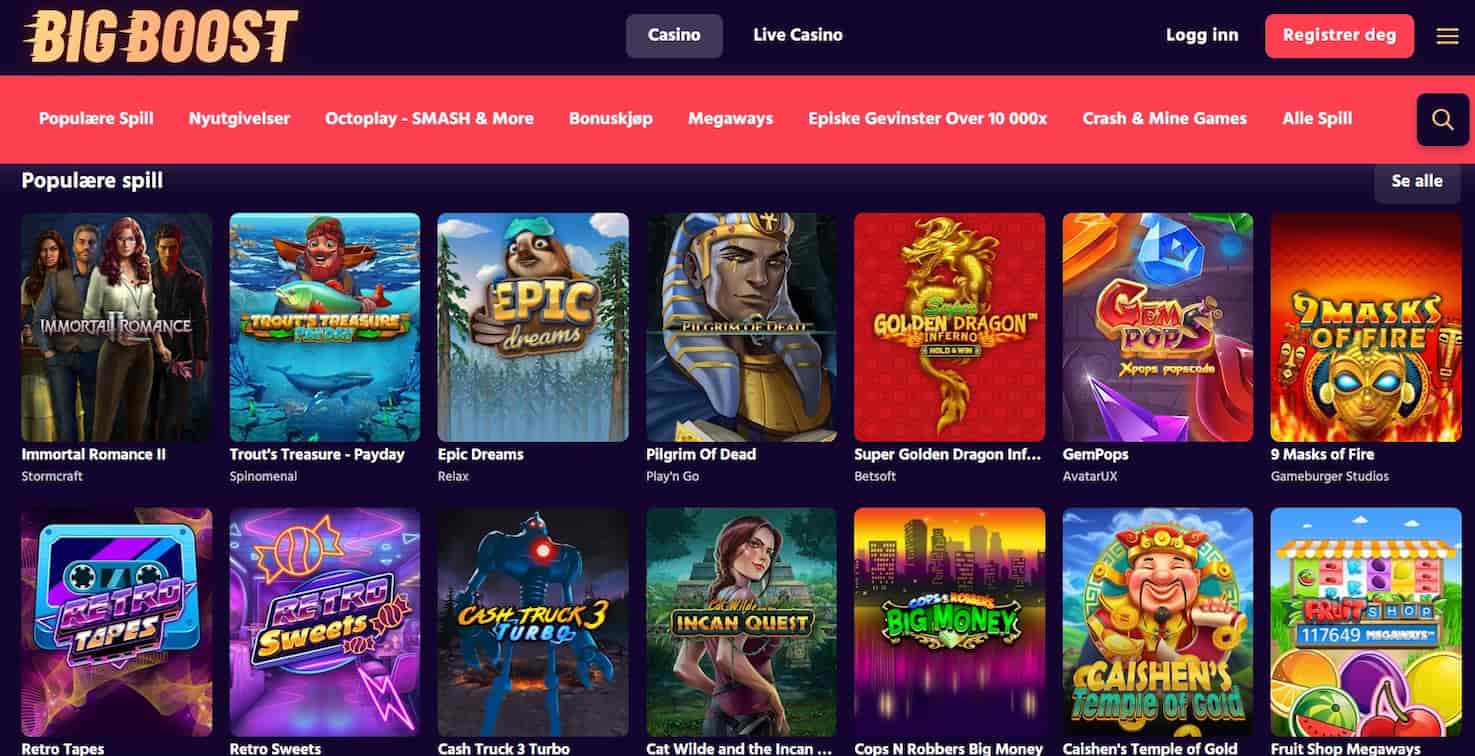 big boost casino spilleautomater