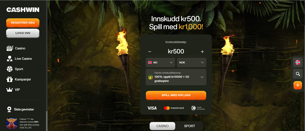 cashwin casino anmeldelse