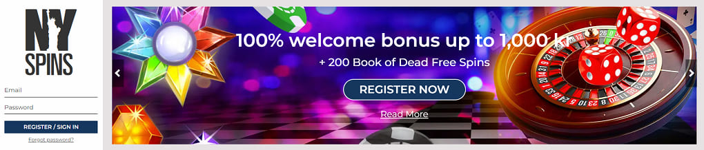 nyspins casino velkomstbonus
