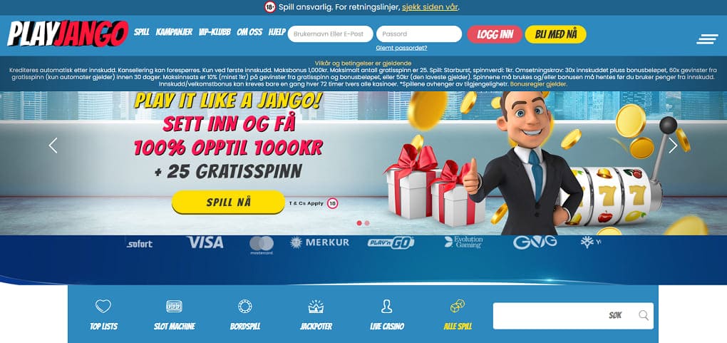 playjango casino anmeldelse