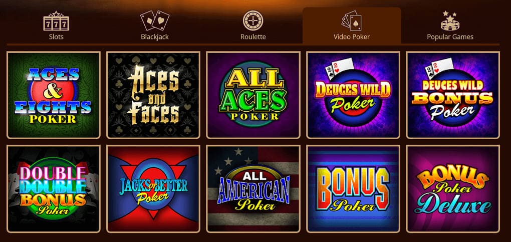 river belle casino video poker