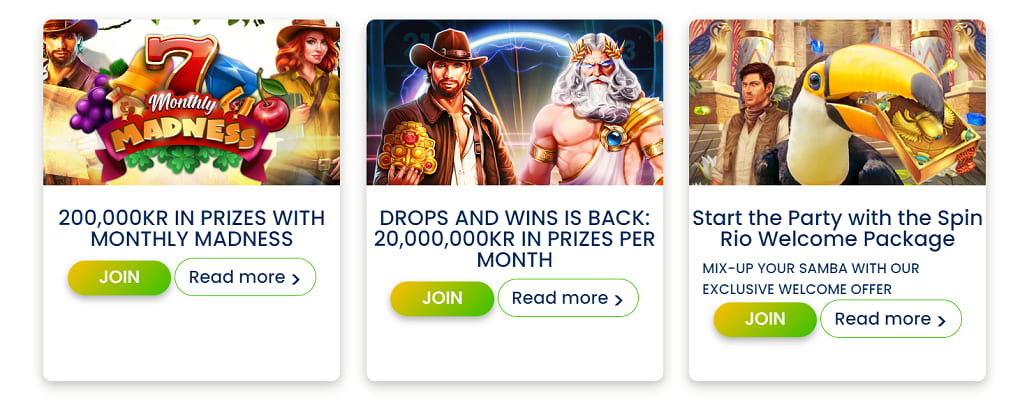 spinrio casino bonuser