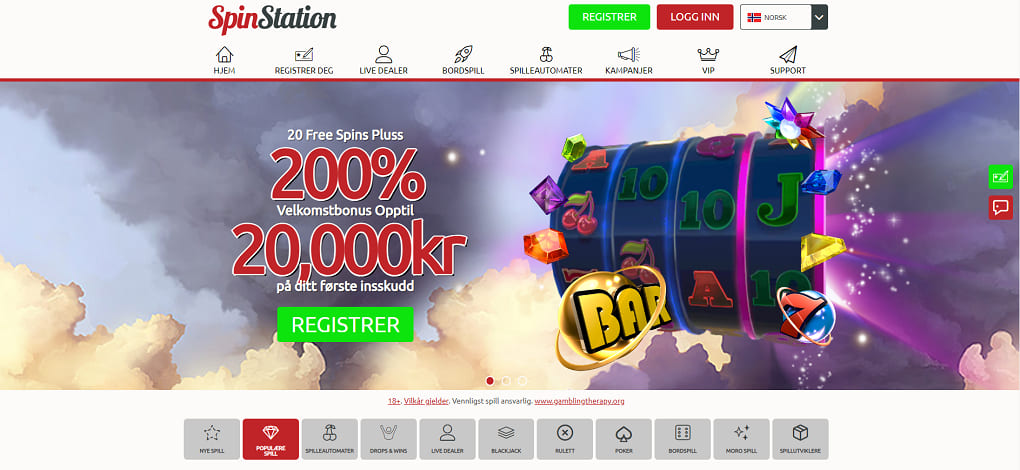 spinstation casino anmeldelse
