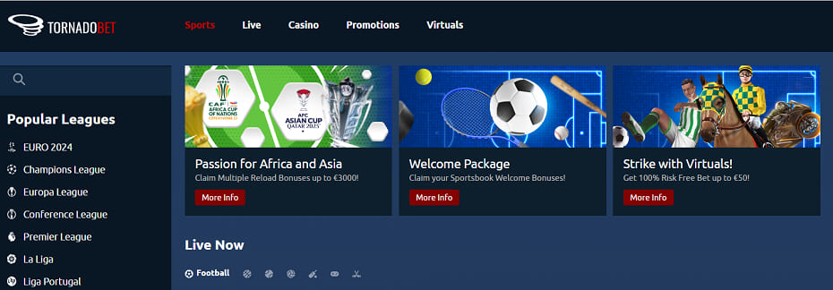 tornadobet betting