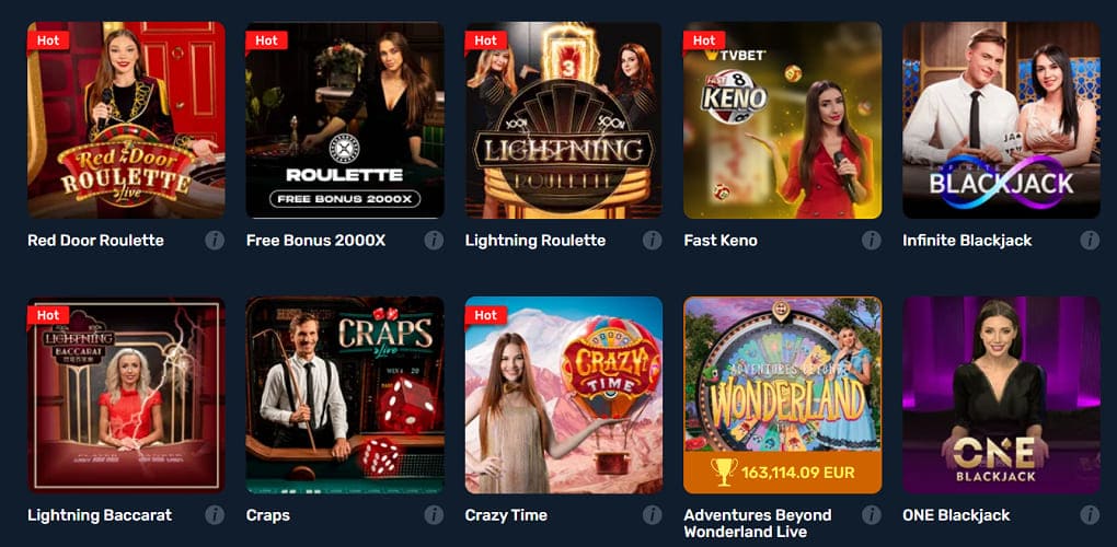 winzio casino live