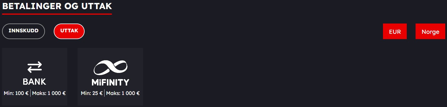 yugibet casino uttaksmetoder