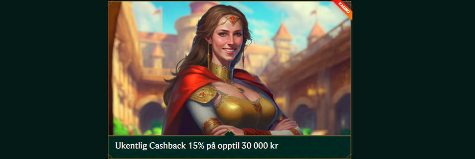 casinia ukentlig cashback