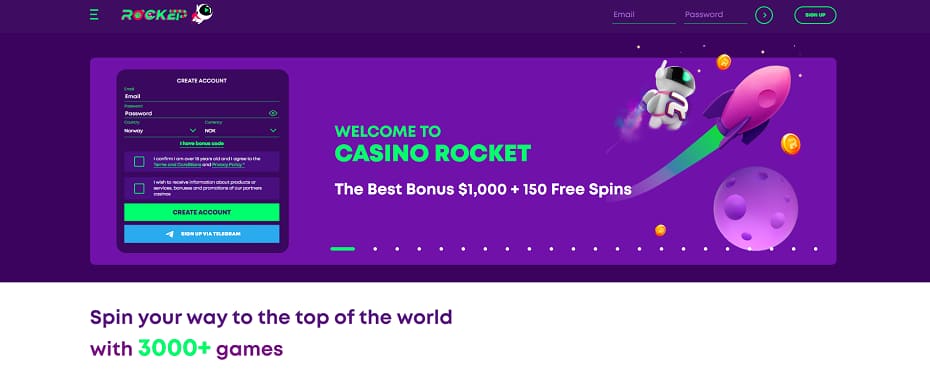 casinorocket anmeldelse