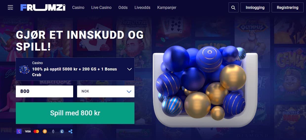 frumzi casino hovedside