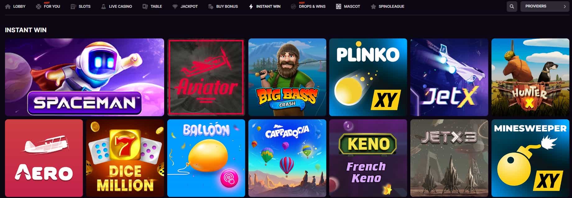 gospin casino umiddelbar seier